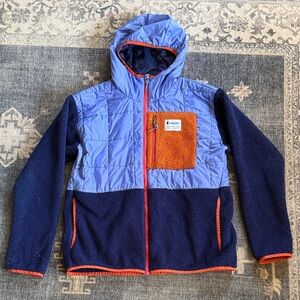 Cotapaxi Women's Fleece Jacket in Blue and Orange